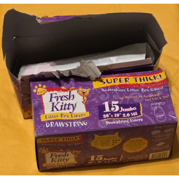 Royal Pet 15 Count Fresh Kitty Litter Box Liners / Jumbo Size / Includes 2nd Box - Picture 1 of 3
